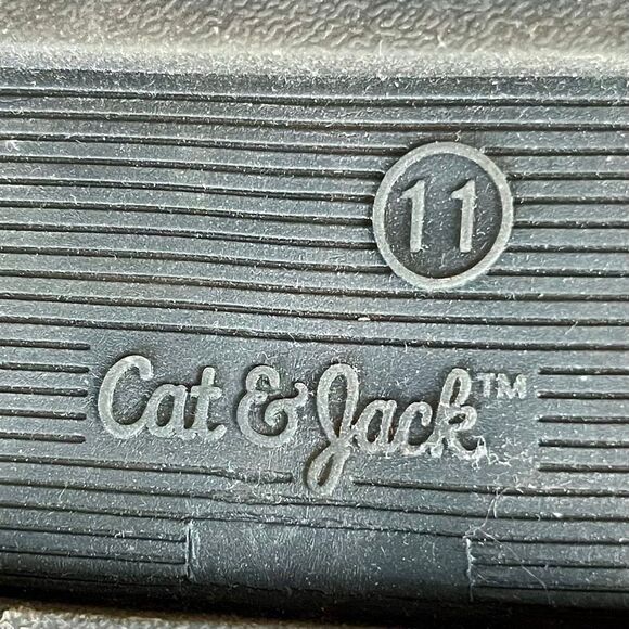 Cat & Jack Evie Lug Sole Black Ankle Boots 11 - Picture 10 of 14